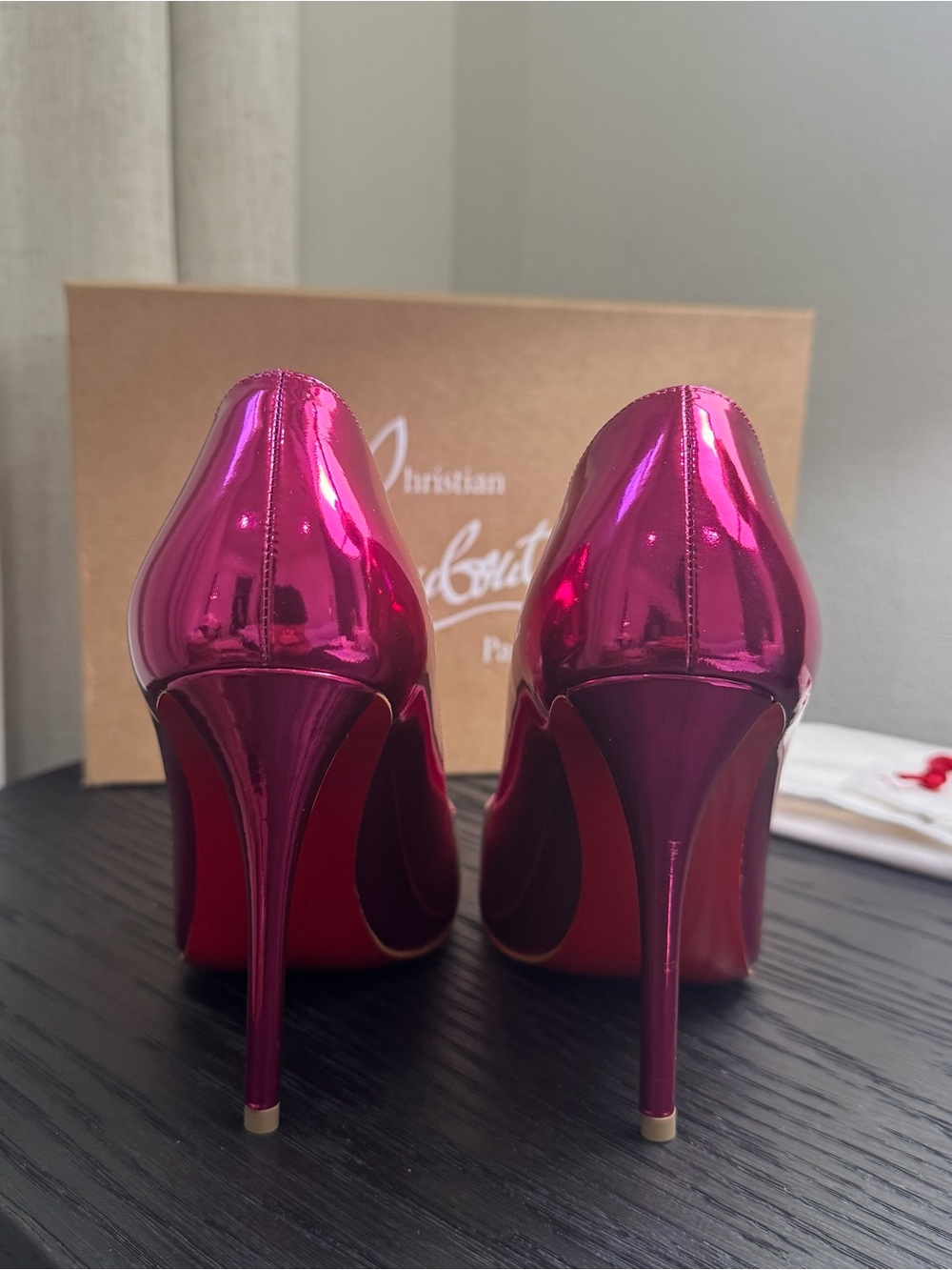 Christian Louboutin Miss Z 100 Pumps Metallic Pink 38 - Picture 6 of 9
